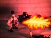 Vincent had a Flamethrower similar to the one used by Dr. Science in Dark Age EX (pictured).