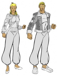 Male (right) and female (left) elves.