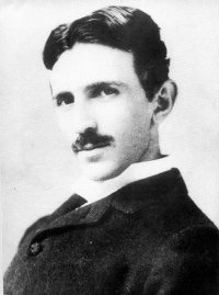 Nikola Tesla is based on a real life inventor. He was the inventor of the Tesla Coil. People believed it to be weapon but it was intended to be a wireless power source.